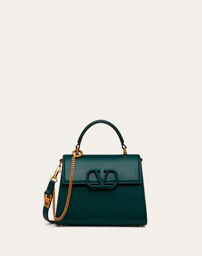 Valentino Garavani Small Vsling Grainy Calfskin Handbag Woman English Green Uni In English Green