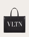 Valentino Medium Vltn Ecolab Tote Bag In Black/white