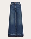 VALENTINO VALENTINO BLUE WASHED DENIM JEANS WOMAN DENIM 26