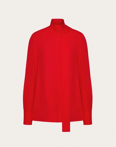 Valentino Georgette Blouse Woman Red 40
