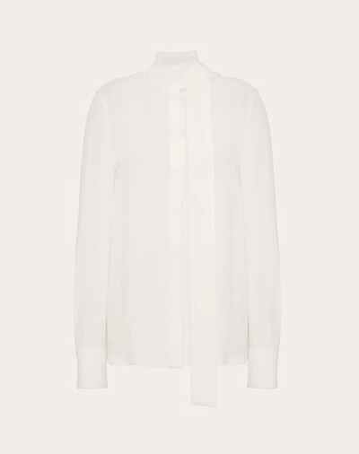 Valentino Georgette Blouse Woman Ivory 48