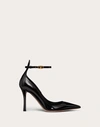 VALENTINO GARAVANI VALENTINO GARAVANI GARAVANI TAN-GO PATENT LEATHER PUMP 100MM WOMAN BLACK 41.5