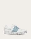 Valentino Garavani Open For A Change Sneaker In Bio-based Material Woman White/aquamarine 41
