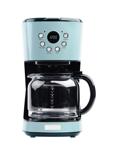 Haden Heritage 12-cup Programmable Coffee Maker With Strength Control And Timer - 75032 In Turquoise Blue