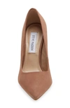 Steve Madden Vala Pointed Toe Pump In Tan Nubuck