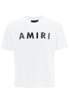 Amiri Logo-print Short-sleeve T-shirt In White,black