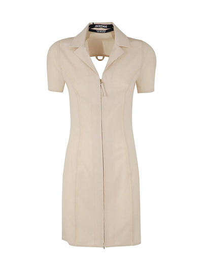 Jacquemus Women's  Beige Other Materials Dress