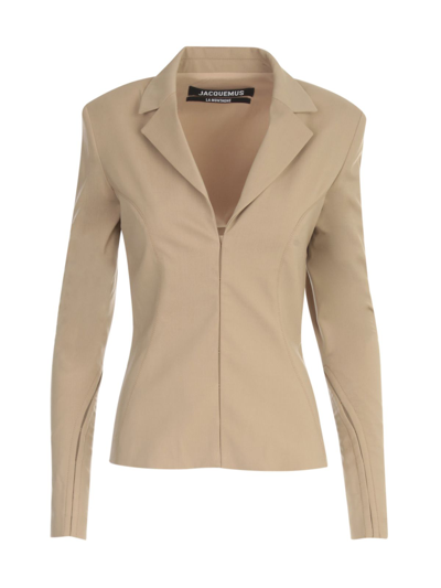 Jacquemus Co. Afjdb00fwd. Mr80 In Beige