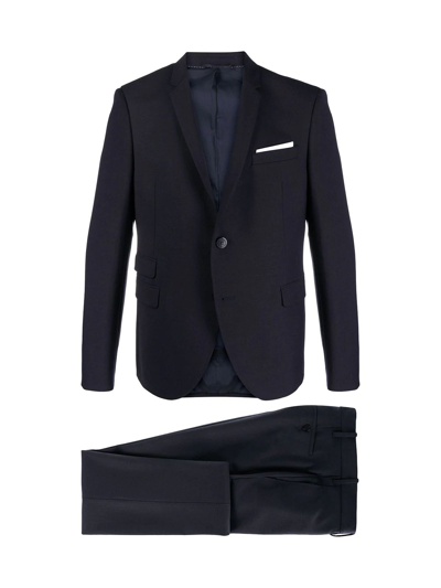 Neil Barrett Men's  Blue Other Materials Suit