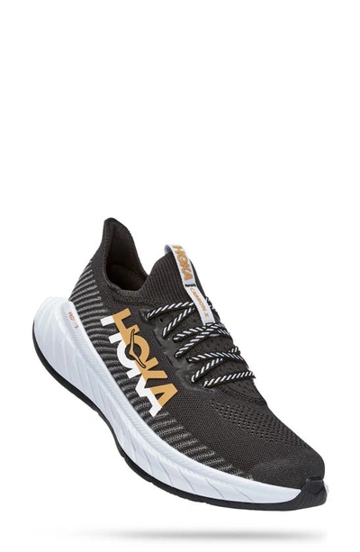 Hoka Carbon X 3 Running Shoe In Black / White