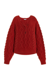 AISLING CAMPS WOMEN'S ICEBERG CABLE-KNIT SWEATER