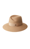 Maison Michel Virginie Water-resistant Wool Felt Hat In Camel