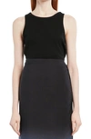 The Row Frankie Rib Organic Cotton Tank Top In Black