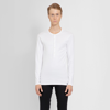 Tom Ford Slim-fit Ribbed Stretch Lyocell And Cotton-blend Henley T-shirt In White