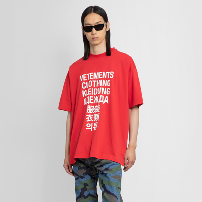 Vetements Translation T-shirt In Red