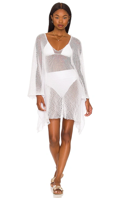 Michael Lauren Welty Poncho In White