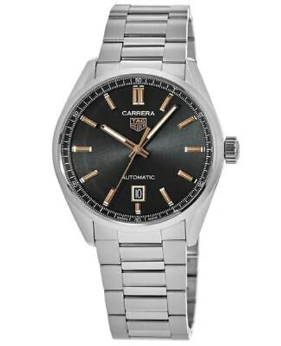 Pre-owned Tag Heuer Carrera Automatic Black Rose Gold Men's Watch Wbn2113.ba0639