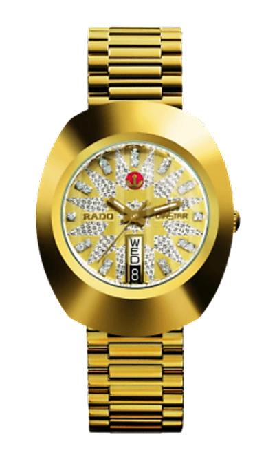 Pre-owned Rado Diastar Auto. Sapphire S/s Gold Original Swiss R12413263 Men's Watch