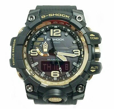 Pre-owned G-shock Casio  Gwg1000gb-1a Mudmaster Multiband 6 Solar Triple Sensor Gold