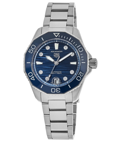 Pre-owned Tag Heuer Aquaracer Professional 300 Blue Women's Watch Wbp231b.ba0618