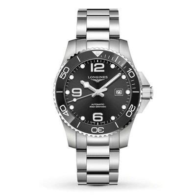 Pre-owned Longines Hydroconquest Black Dial Automatic Men's Dive Watch L37824566