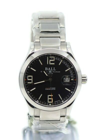 Pre-owned Ball Engineer Ii Powerflight Stainless Steel Watch Nm2126c-s1c-bk