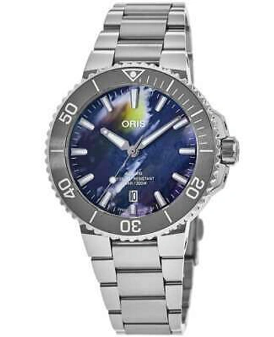 Pre-owned Oris Aquis Date Rainbow Upcycle Special Men's Watch 01 733 7766 4150-set