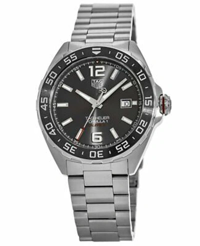 Pre-owned Tag Heuer Formula 1 Automatic 43mm Anthracite Men's Watch Waz2011.ba0842
