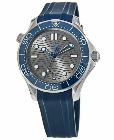 Pre-owned Omega Seamaster Diver 300m Grey Dial Men's Watch 210.32.42.20.06.001