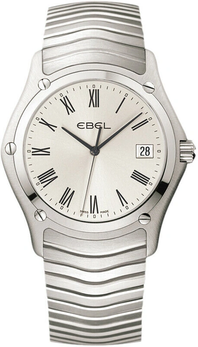 Pre-owned Ebel Classic 37mm Watch (31215437) Stainless Steel Mens Watch Silver Dial Quartz