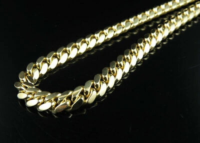 Pre-owned Jewelry Unlimited Solid 10k Yellow Gold 6mm Miami Cuban Chain Heavy Link Necklace 22-30 Inches