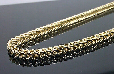 Pre-owned G&d Real 10k Yellow Gold Men Franco Chain Diamond Cut 4.5mm 30"