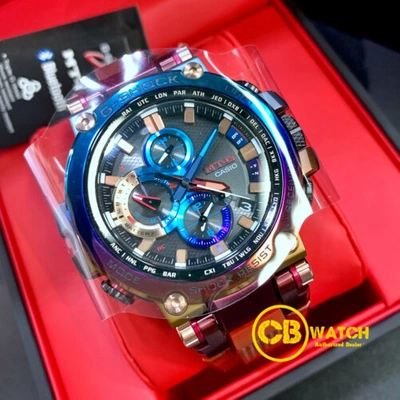 Pre-owned Casio G-shock Mt-g Volcanic Lightning Rainbow Ip Limited Edition Watch Mtg-b1000vl-4a