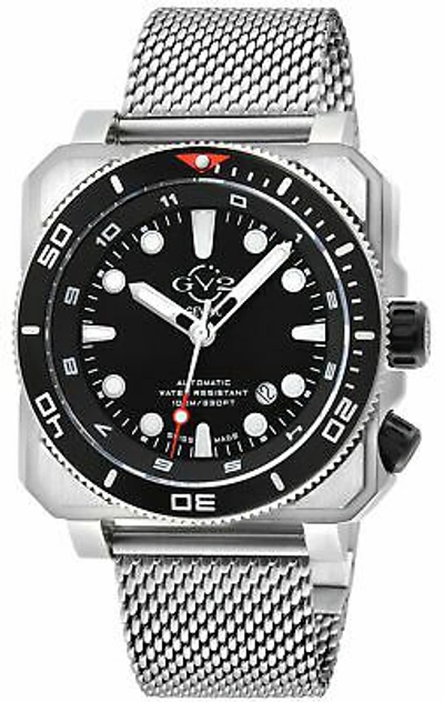 Pre-owned Gv2 By Gevril Men's 4541b Xo Submarine Swiss Automatic Sellita Sw200 Steel Watch