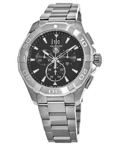 Pre-owned Tag Heuer Aquaracer 300m Chronograph 43mm Black Men's Watch Cay1110.ba0927