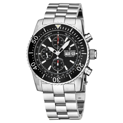 Pre-owned Revue Thommen 17030.6134 Air Speed Stainless Steel Chronograph Automatic Watch