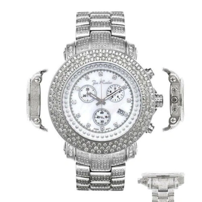 Pre-owned Joe Rodeo Men's Diamond Watch  Junior Fully Loaded Jju50 17.50 Ct White Mop Dial