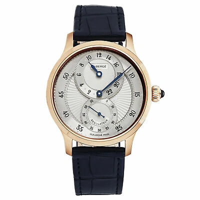 Pre-owned Fabergé Faberge Men's 'agathon' Regulateur Silver Dial Manual Wind Watch Fab-212