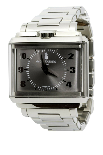 Pre-owned De Grisogono Retro Rn01/b Stainless Steel Men's Watch