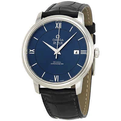 Pre-owned Omega De Ville Prestige Blue Dial Men's Watch 42413402003001