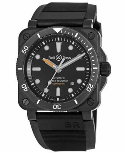 Pre-owned Bell & Ross Br 03-92 Diver Black Dial Black Men's Watch Br0392-d-bl-ce/srb