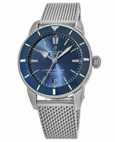 Pre-owned Breitling Superocean Heritage Automatic 44 Blue Men's Watch Ab2030161c1a1