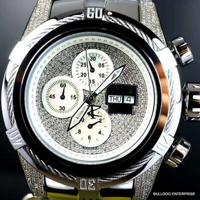 Pre-owned Invicta Reserve Bolt Zeus 1.7ctw Diamond Swiss Auto Sellita Sw500 52mm Watch