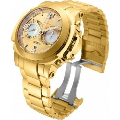 Pre-owned Invicta Reserve 19723 56mm Man Of War Swiss Automatic Chronograph Gmt Mens Watch