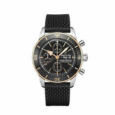 Pre-owned Breitling Superocean Héritage Ii Chronograph, Steel And Rose Gold, U13313121b1s1