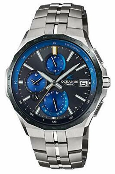 Pre-owned Casio Oceanus Manta Ocw-s5000e-1ajf Solar Radio Men's Watch Mobile Link 2019