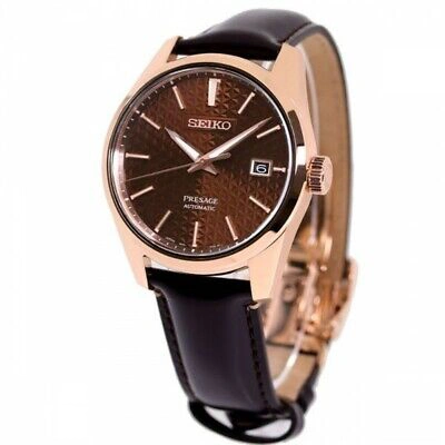 Pre-owned Seiko Presage Sharp-edged Series Brown Dial Men's Watch Spb170