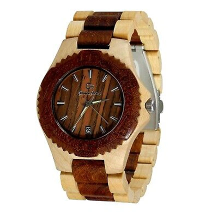 Pre-owned Gassen James 100pcs Wooden Wristwatches Men & Women-maple & Rosewood Watches-handmade Watches