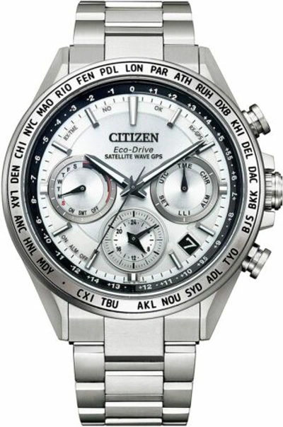 Pre-owned Citizen Attesa Cc4010-80a Double Direct Flight Gps Solar Men's Watch Jdm