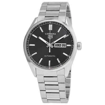 Pre-owned Tag Heuer Carrera Automatic Black Dial Men's Watch Wbn2010-ba0640